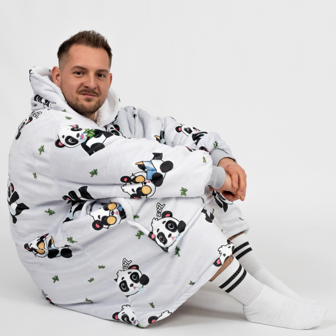Striebornosivé Puló™ s pandami
