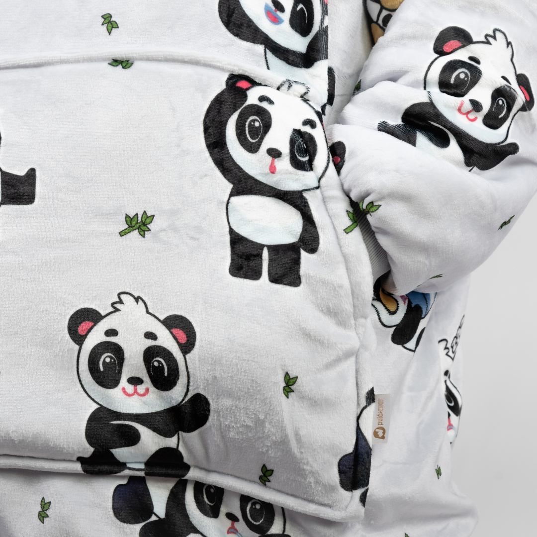Striebornosivé Puló™ s pandami