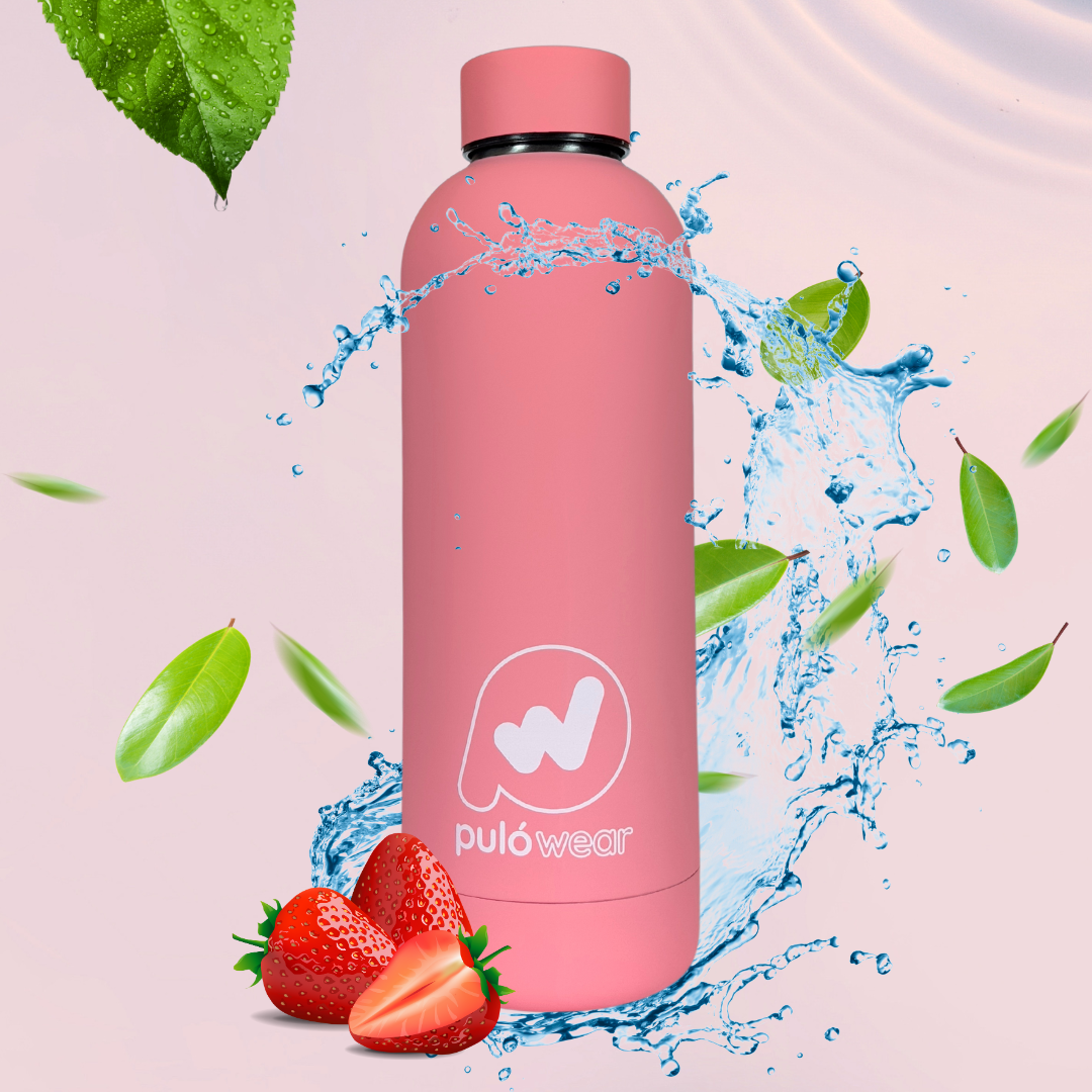 PulóWear TM nerezová fľaša | 500 ml ružová