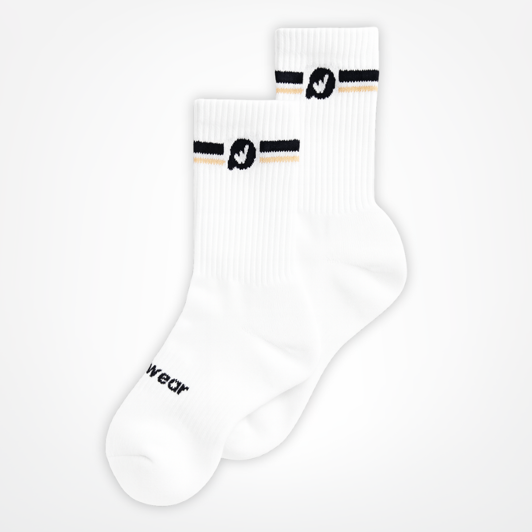 PulóWear ponožky – biele s logom