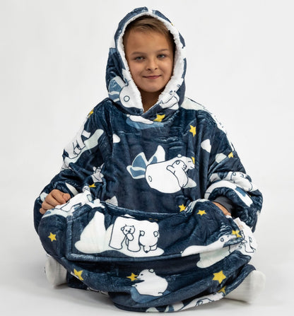 Tmavomodré Puló™ s ľadovými medveďmi (detské)