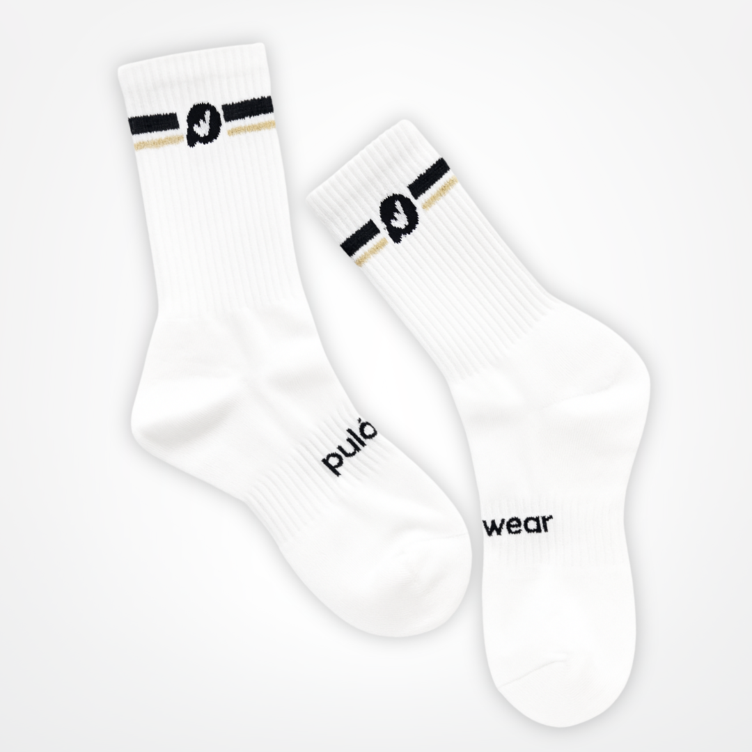 PulóWear ponožky – biele s logom