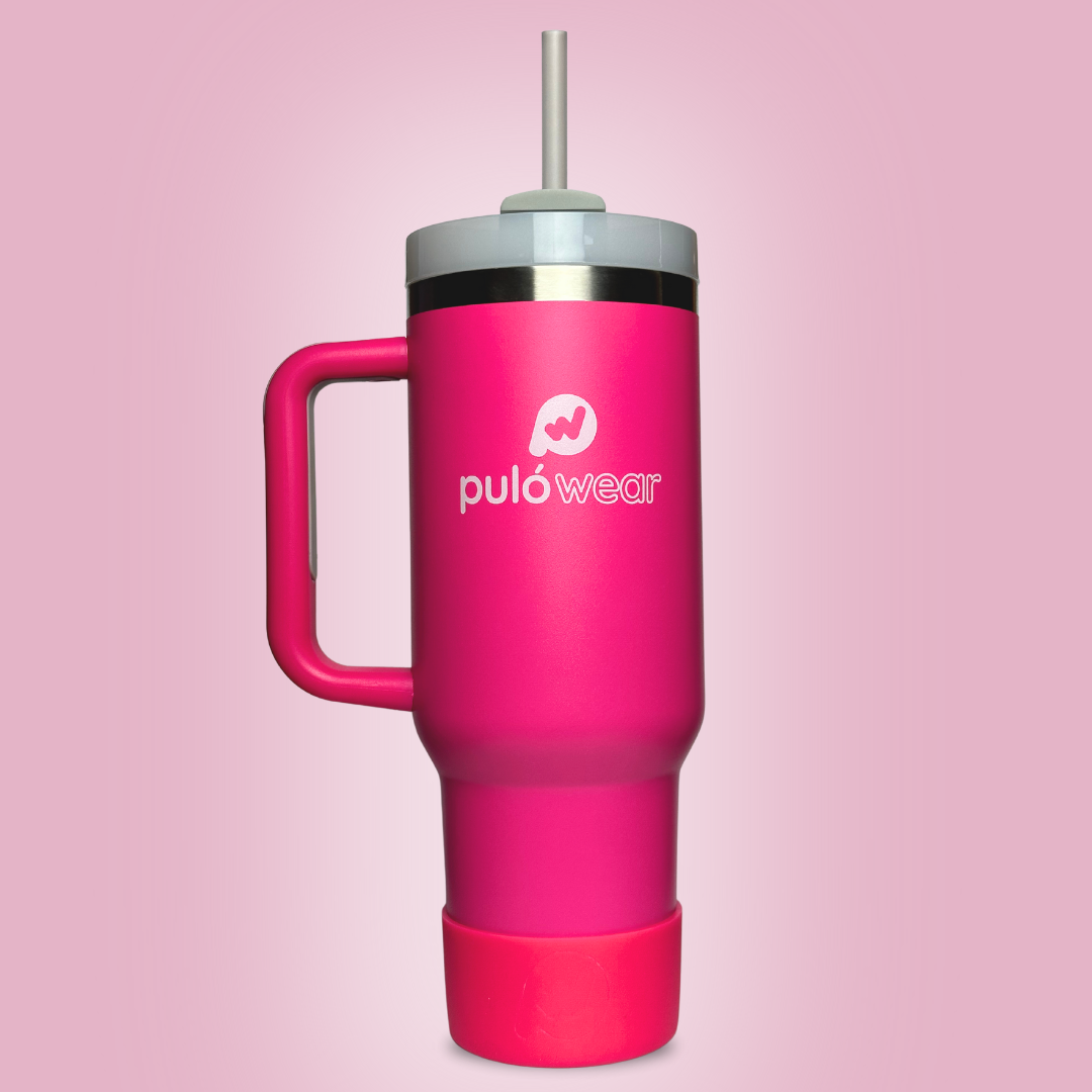 PulóWear nerezový termohrnček – sýto ružový