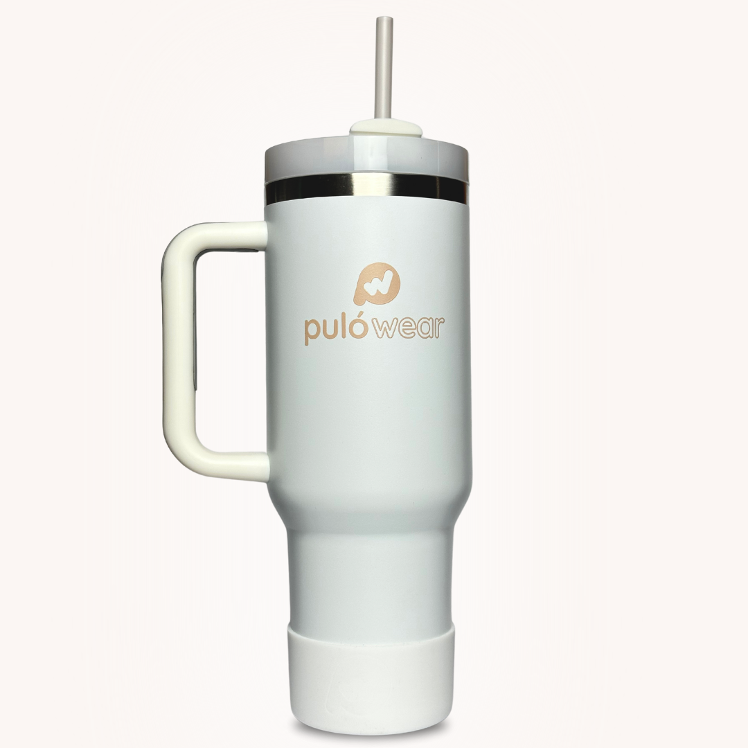 PulóWear nerezový termohrnček – snehovo biely