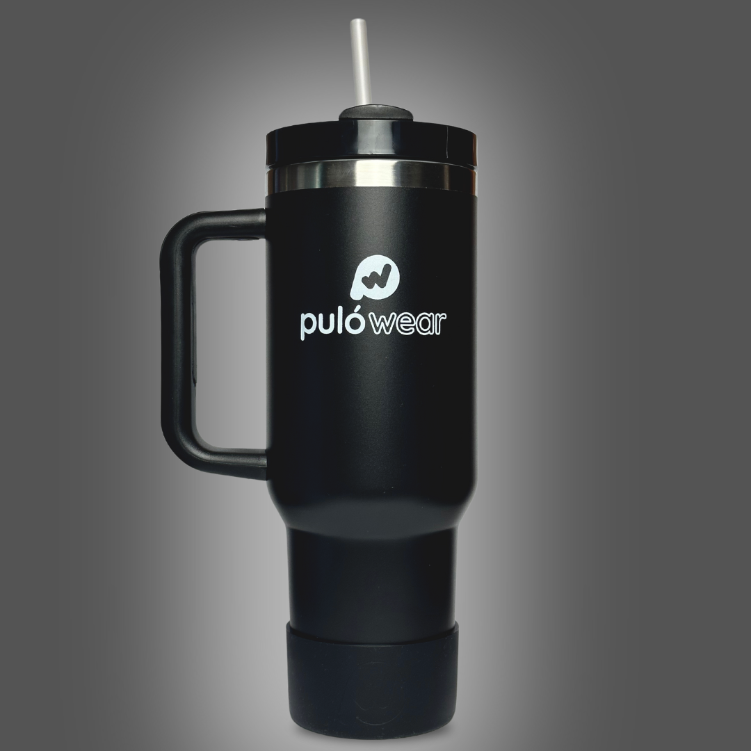 PulóWear nerezový termohrnček – polnočne čierny