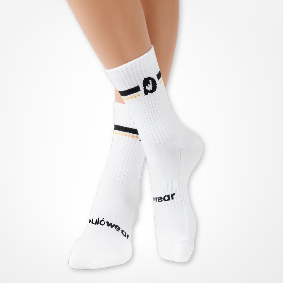 PulóWear ponožky – biele s logom